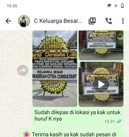 Pengiriman Papan Bunga Duka Kwadungan Gunung Kledung